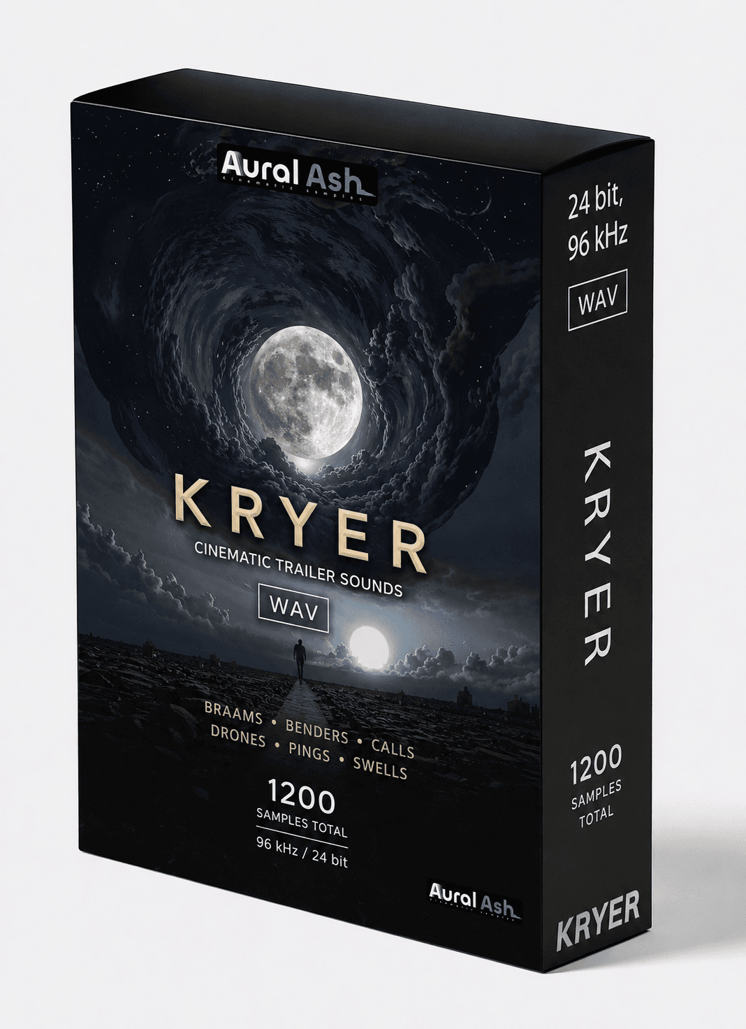 KRYER / Wav Trailer Tonal Elements cover artwork with a moon-lit creature above a violet landscape.